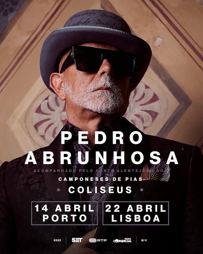 Pedro Abrunhosa goes on stage at the Coliseus with Os Camponeses de Pias in April 2023