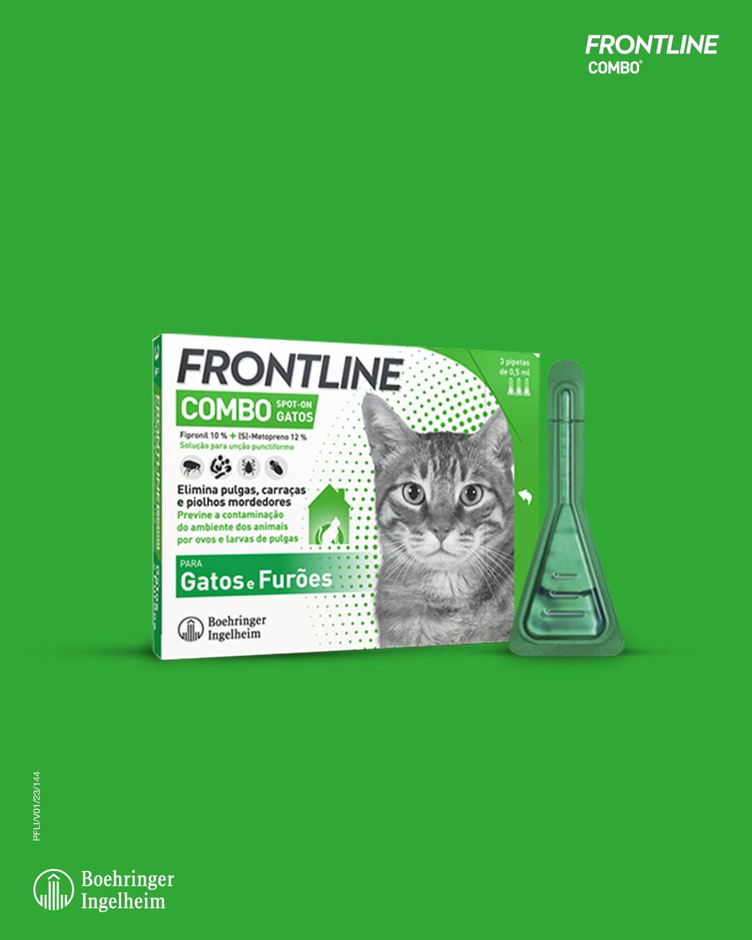 “FRONTLINE COMBO® Gatos” com música administrada pela Syncsongs
